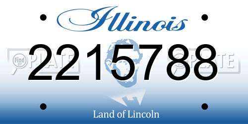 2215788 Illinois License Plate