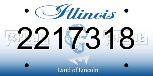 2217318 Illinois License Plate