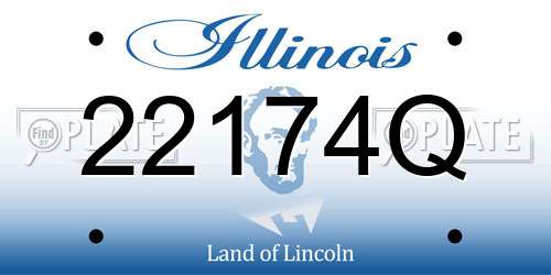22174Q Illinois License Plate