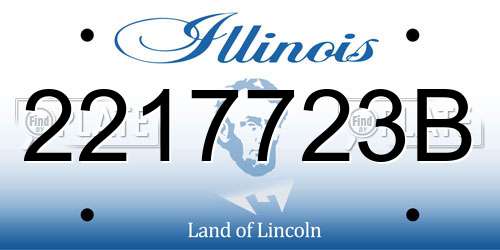 2217723B Illinois License Plate