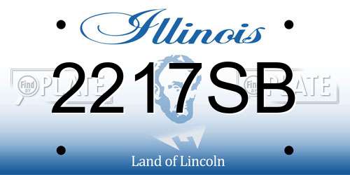 2217SB Illinois License Plate