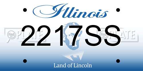 2217SS Illinois License Plate