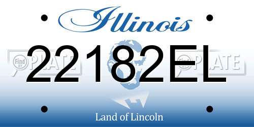 22182EL Illinois License Plate