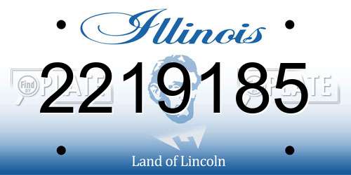 2219185 Illinois License Plate