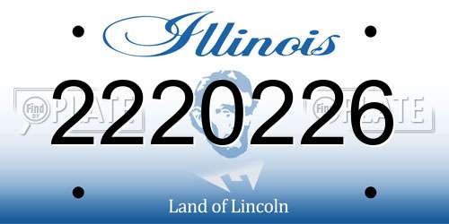 2220226 Illinois License Plate