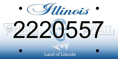 2220557 Illinois License Plate