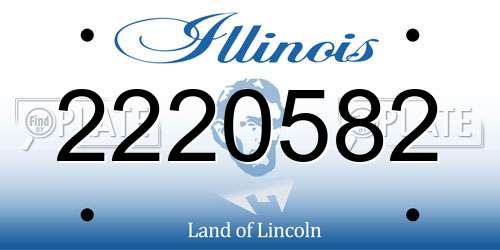 2220582 Illinois License Plate
