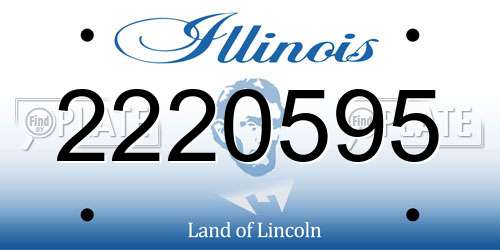 2220595 Illinois License Plate