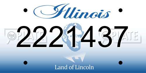 2221437 Illinois License Plate