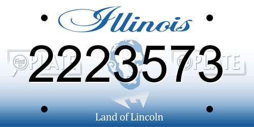 2223573 Illinois License Plate