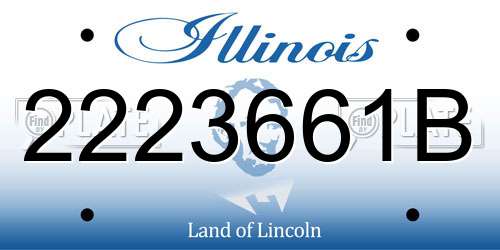 2223661B Illinois License Plate