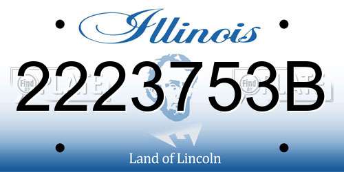 2223753B Illinois License Plate