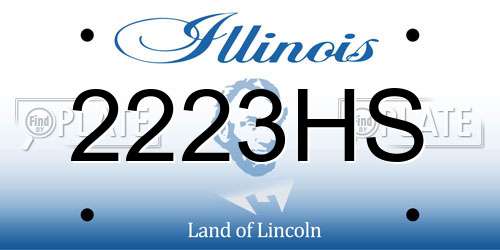 2223HS Illinois License Plate