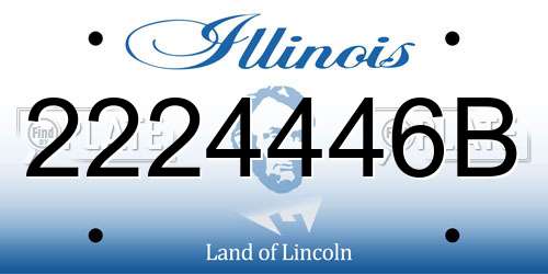 2224446B Illinois License Plate