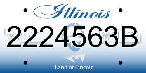 2224563B Illinois License Plate