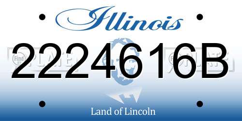2224616B Illinois License Plate