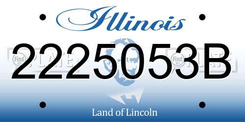 2225053B Illinois License Plate