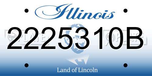2225310B Illinois License Plate