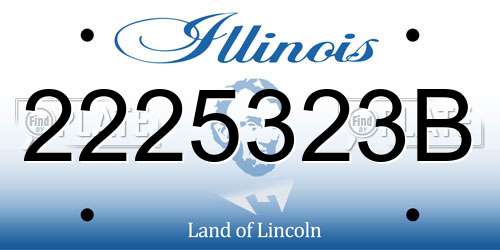 2225323B Illinois License Plate