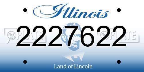 2227622 Illinois License Plate