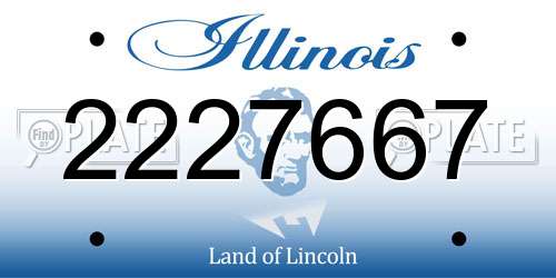 2227667 Illinois License Plate