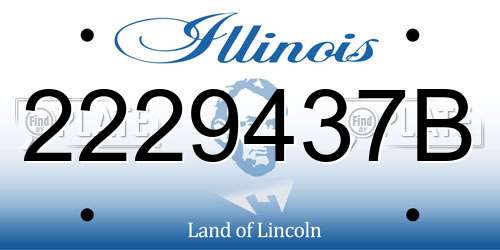 2229437B Illinois License Plate