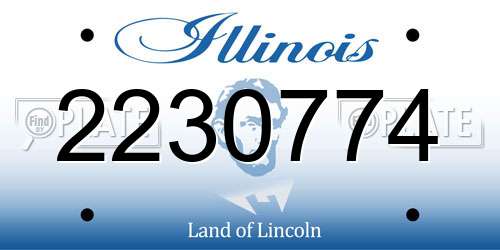 2230774 Illinois License Plate