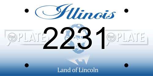 2231 Illinois License Plate