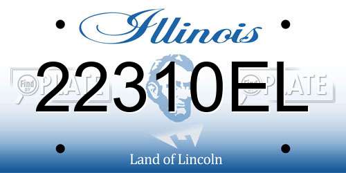 22310EL Illinois License Plate