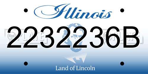 2232236B Illinois License Plate