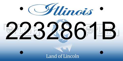 2232861B Illinois License Plate