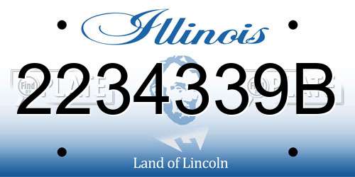 2234339B Illinois License Plate