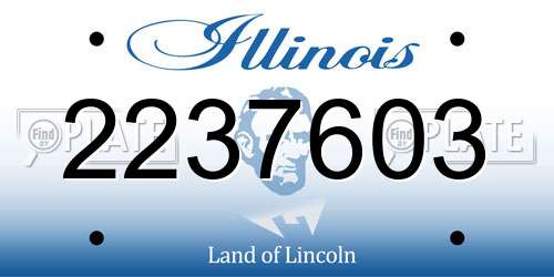 2237603 Illinois License Plate