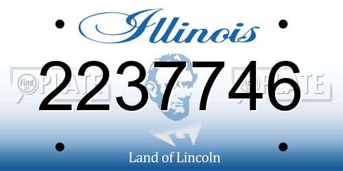 2237746 Illinois License Plate