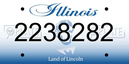 2238282 Illinois License Plate