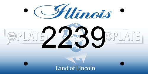 2239 Illinois License Plate