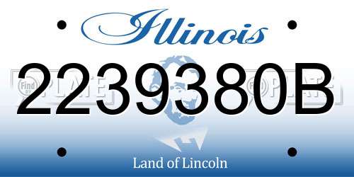 2239380B Illinois License Plate