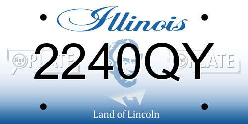 2240QY Illinois License Plate