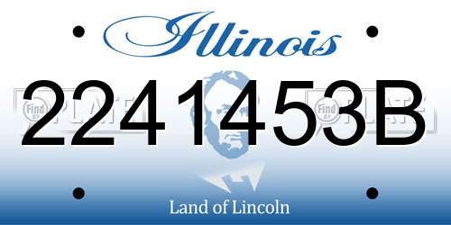 2241453B Illinois License Plate