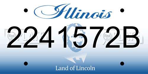 2241572B Illinois License Plate
