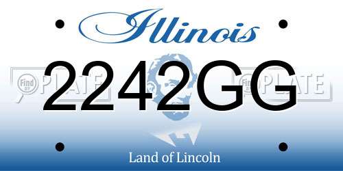 2242GG Illinois License Plate