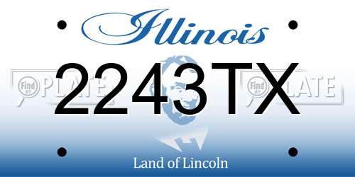 2243TX Illinois License Plate