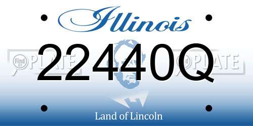 22440Q Illinois License Plate