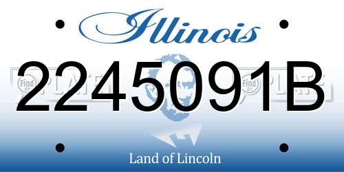 2245091B Illinois License Plate