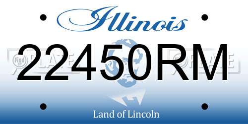 22450RM Illinois License Plate