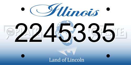 2245335 Illinois License Plate