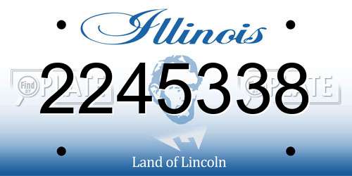 2245338 Illinois License Plate