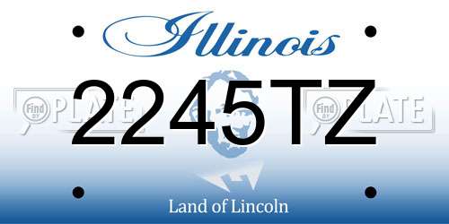 2245TZ Illinois License Plate