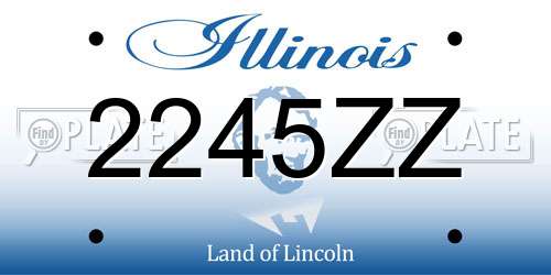 2245ZZ Illinois License Plate