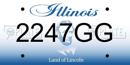2247GG Illinois License Plate